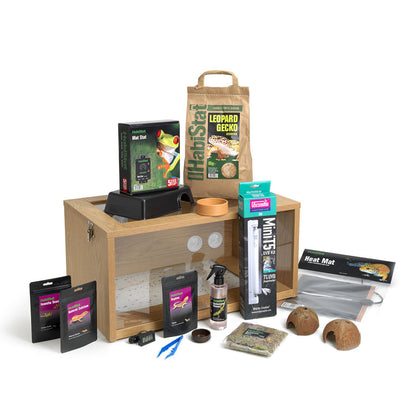 HabiStat Leopard Gecko Starter Kit Oak - BROWNS PET RANGE