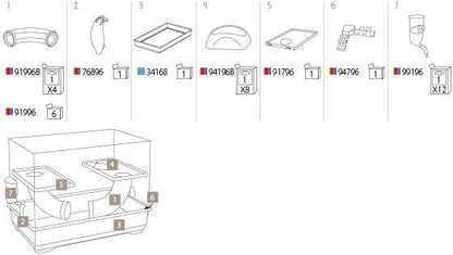 Brown's Designer Zoo | Furetto Flat Ferret Cage - BROWNS PET RANGE