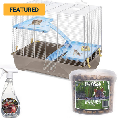 Imac Ratto 80 Middi Rat Cage with Free Food & Disinfectant - BROWNS PET RANGE