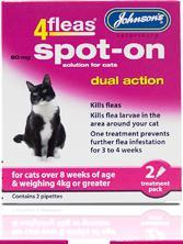 Johnson's 4Fleas Spot-On For Cats (Varieties) - Medicine - Browns Pet Range