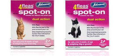 Johnson's 4Fleas Spot-On For Cats (Varieties) - Medicine - Browns Pet Range