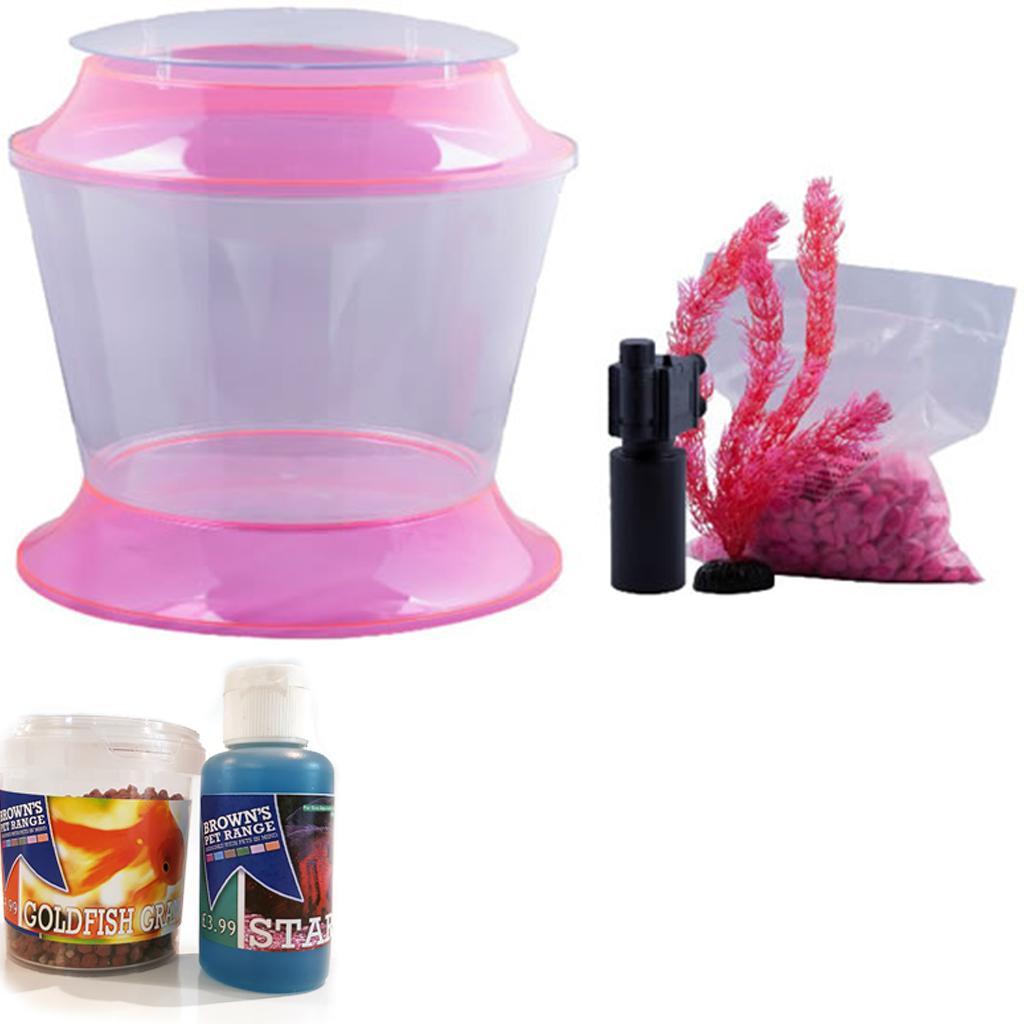 Kids First Fish Bowl - Pink - Fish Tank - Browns Pet Range