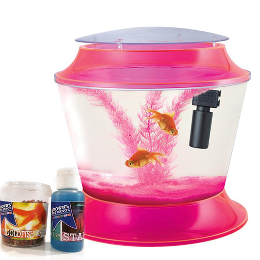 Kids First Fish Bowl - Pink - Fish Tank - Browns Pet Range