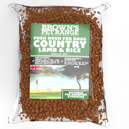 Country Lamb & Rice | Posh Nosh For Dogs - BROWNS PET RANGE