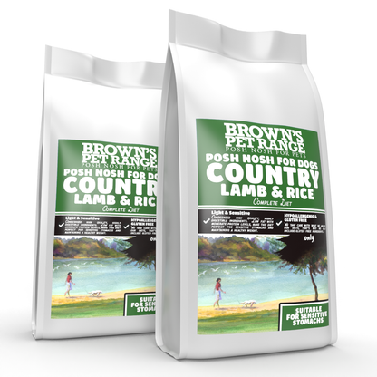 Country Lamb & Rice | Posh Nosh For Dogs - BROWNS PET RANGE