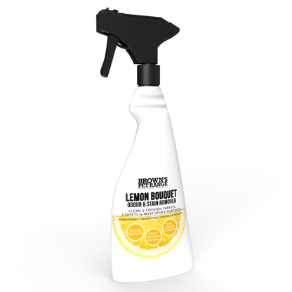 Brown's Odour & Stain Remover - Lemon Bouquet 500ml - BROWNS PET RANGE