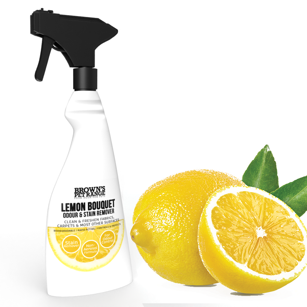 Brown's Odour & Stain Remover - Lemon Bouquet 500ml - BROWNS PET RANGE