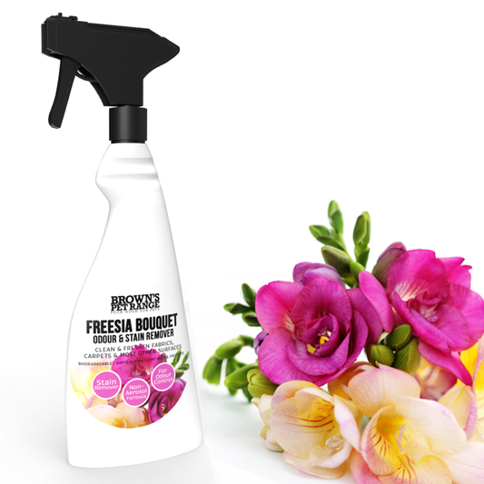 Brown's Odour & Stain Remover - Freesia Bouquet 500ml - BROWNS PET RANGE