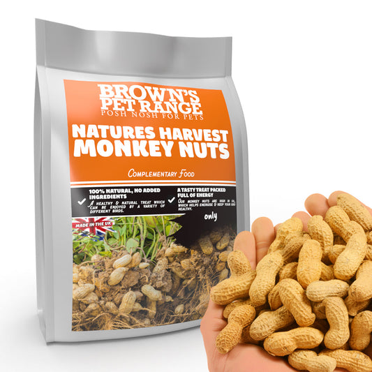 Monkey Nuts | Nature's Harvest Posh Nosh For Small Animals or Birds - BROWNS PET RANGE