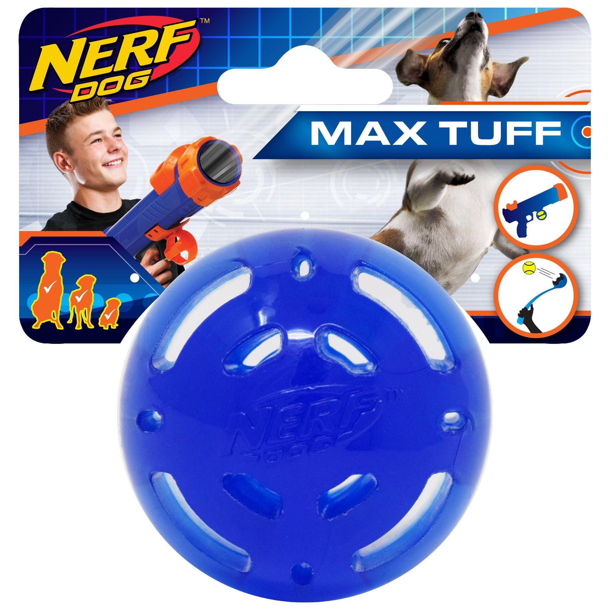 NERF Dog Blaster Reload | Ultra Tough TPR Ball - Dog Toys - Browns Pet Range