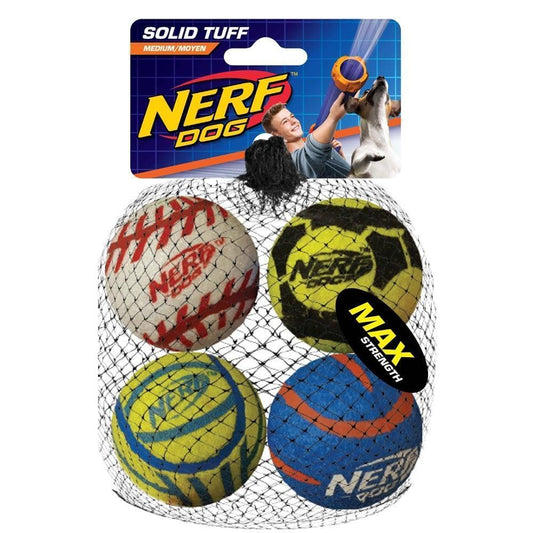 NERF Dog Blaster Reloads | Mega Tuff 4 Pack - Dog Toys - Browns Pet Range