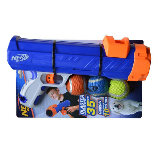 NERF Dog Puppy Pistol | Ball Blaster for Small Dogs and Puppies - Dog Toys - Browns Pet Range