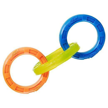 NEW NERF Dog Tuff Tug Rings - Dog Toys - Browns Pet Range