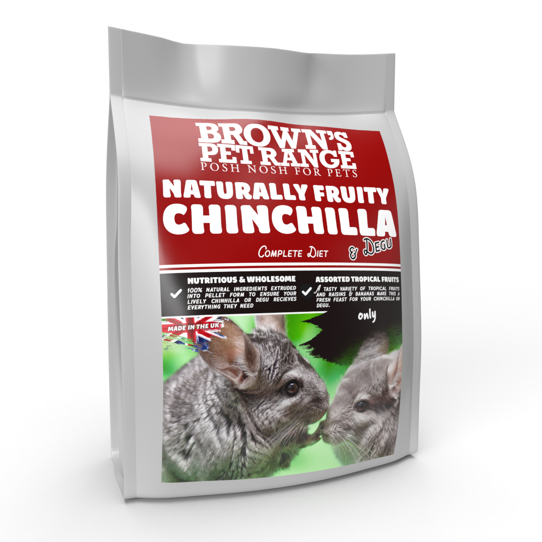 Naturally Fruity Diet | Posh Nosh for Chinchillas & Degus - BROWNS PET RANGE