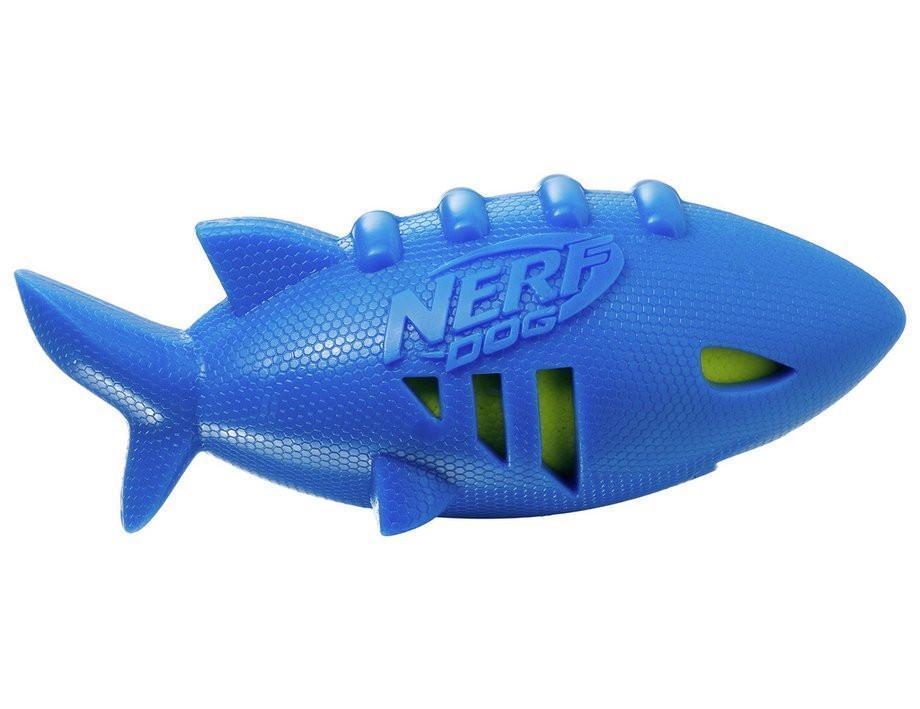 Nerf Dog Super Soaker Shark Football - Dog Toys - Browns Pet Range