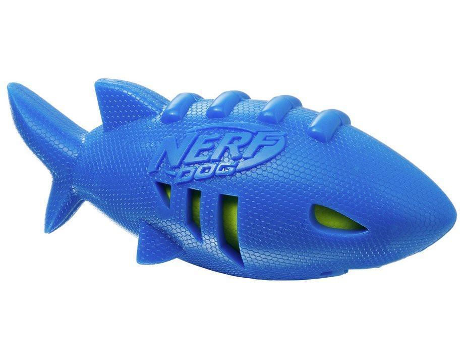 Nerf Dog Super Soaker Shark Football - Dog Toys - Browns Pet Range