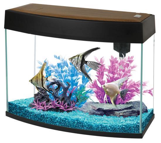 *Brand New* Ocean View Aquarium - 20 Litre - Black/Walnut - Fish Tank - Browns Pet Range