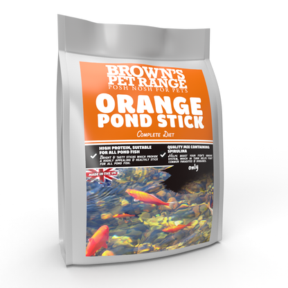 Orange Stick | Posh Nosh For Pond Fish - BROWNS PET RANGE