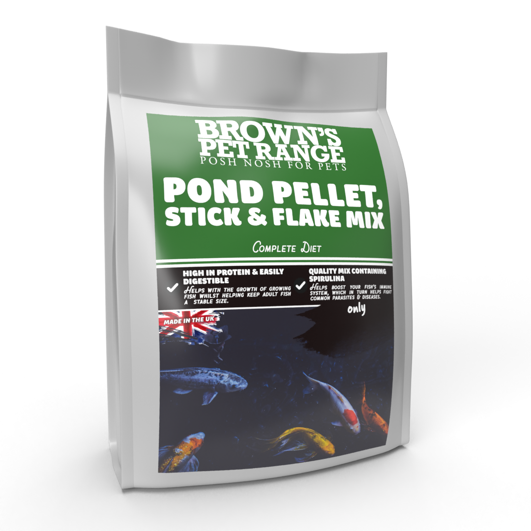 Pond Pellet, Stick & Flake | Posh Nosh For Pond Fish - BROWNS PET RANGE