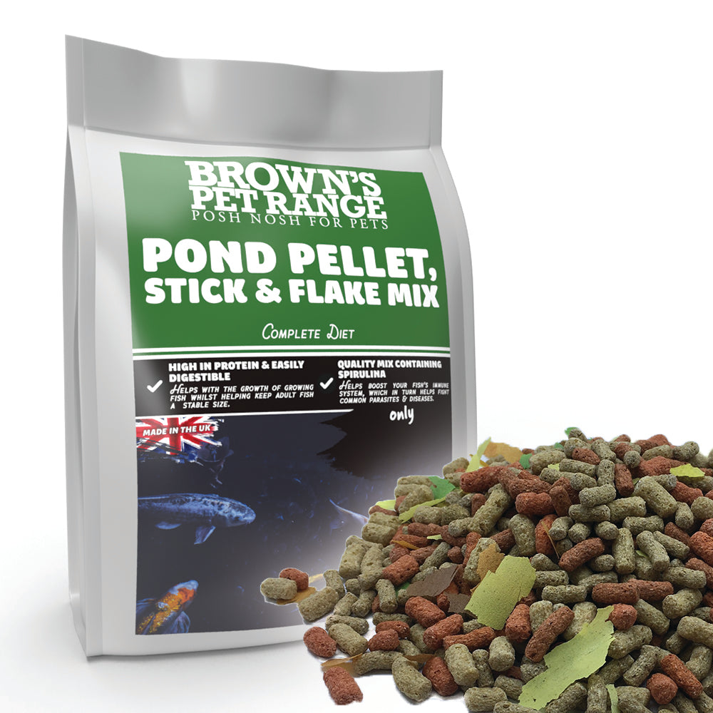 Pond Pellet, Stick & Flake | Posh Nosh For Pond Fish - BROWNS PET RANGE