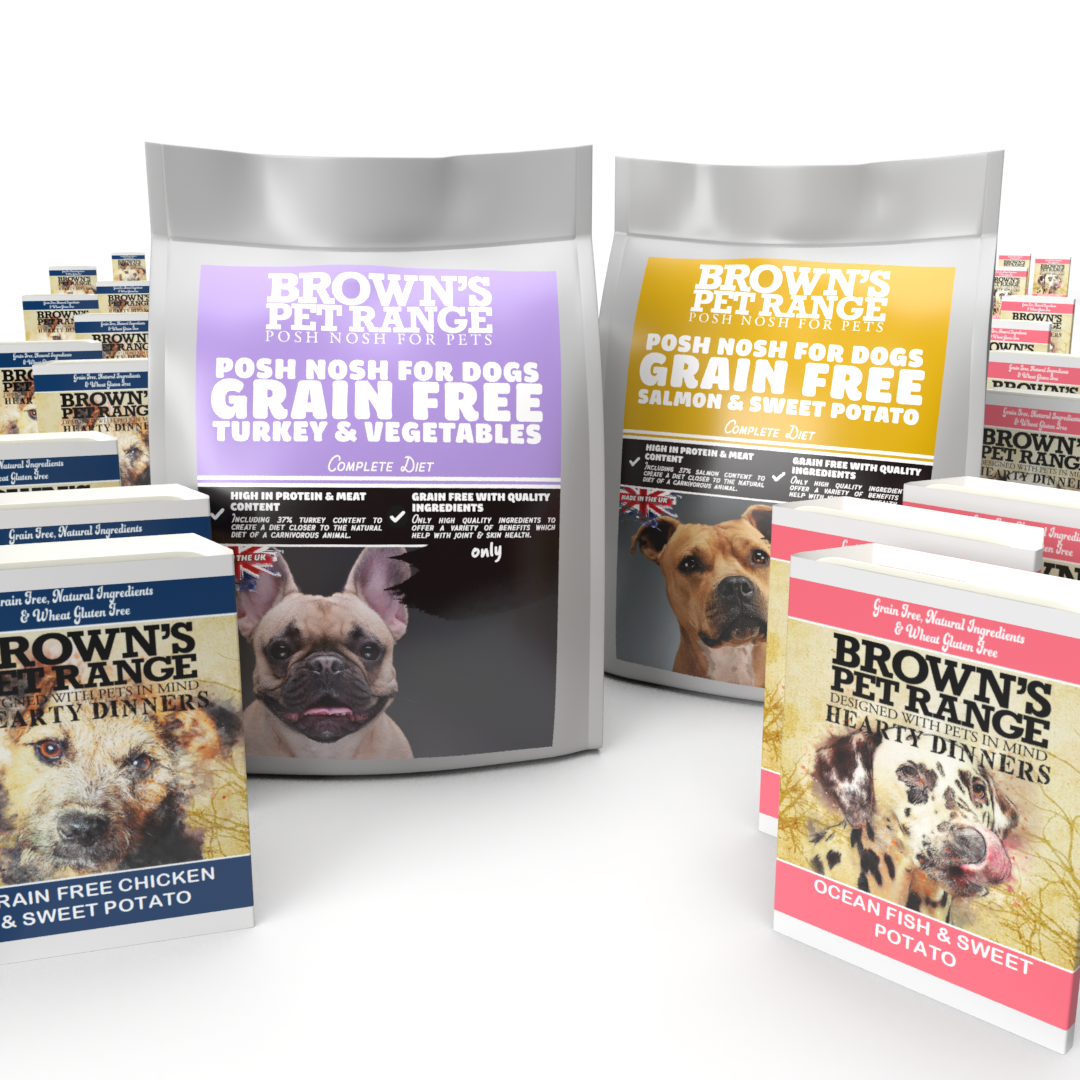 Posh Nosh For Dogs | Grain Free Variety Bundle - BROWNS PET RANGE