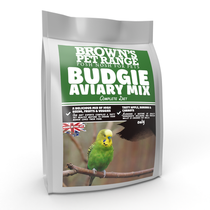 Posh Nosh for Budgies | Budgie Aviary Mix - BROWNS PET RANGE