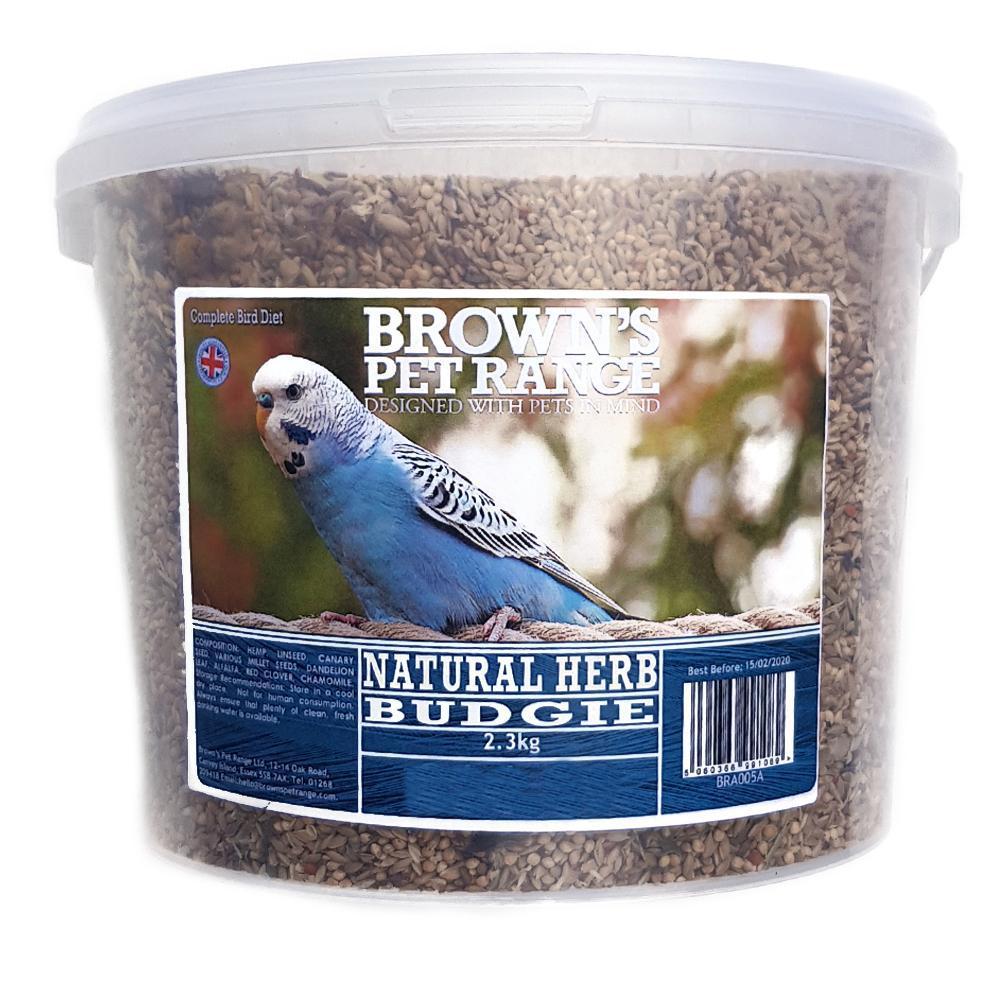 Brown's Bird Food | Natural Herb Budgie Mix - Bird Food - Browns Pet Range