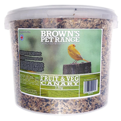 Brown's Bird Food | Fruit & Veg Canary Mix - Bird Food - Browns Pet Range