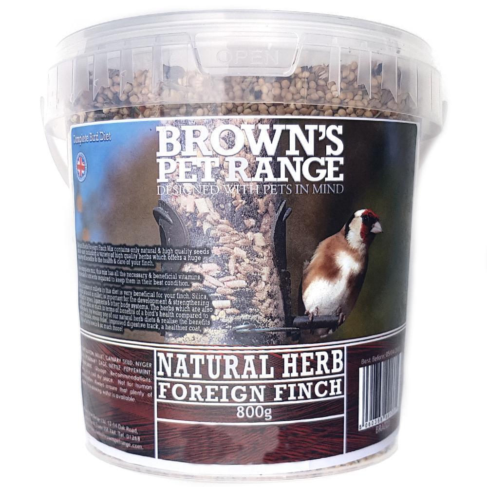 Brown's Bird Food | Natural Herb Foreign Finch Mix - Bird Food - Browns Pet Range