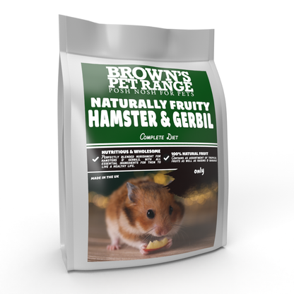 Posh Nosh for Hamsters & Gerbils | Naturally Fruity Diet - BROWNS PET RANGE