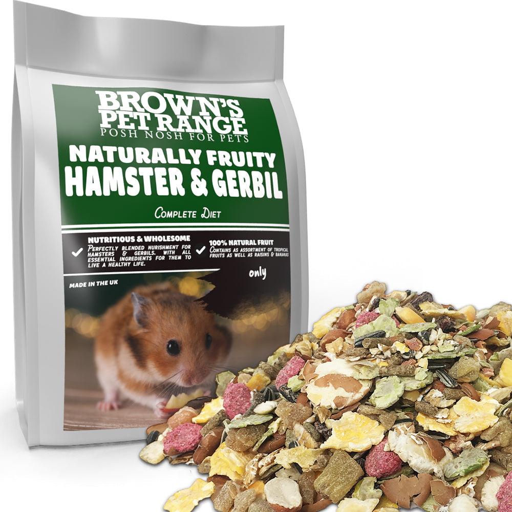 Posh Nosh for Hamsters and Gerbils | Naturally Fruity Diet - BROWNS PET RANGE