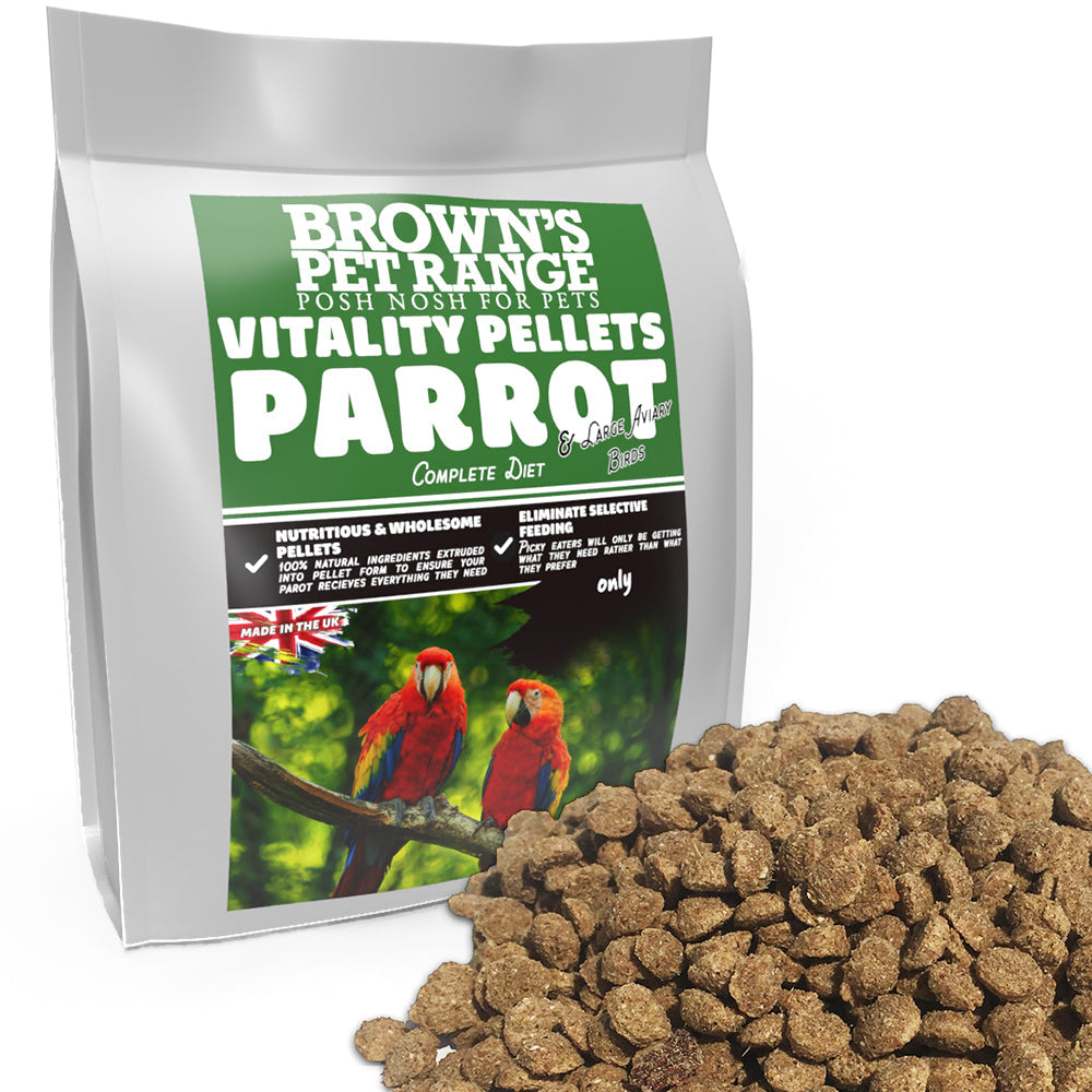 Posh Nosh for Parrots & Large Aviary Birds | Vitality Pellets - BROWNS PET RANGE