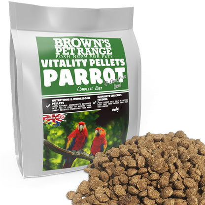 Posh Nosh for Parrots & Large Aviary Birds | Vitality Pellets - BROWNS PET RANGE