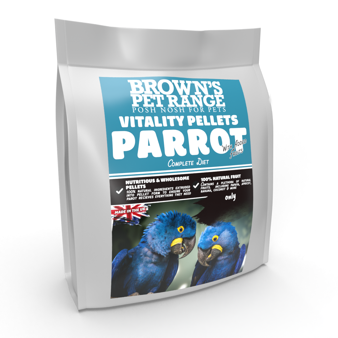 Posh Nosh for Parrots | Vitality Pellets with Added Fruit Diet - BROWNS PET RANGE