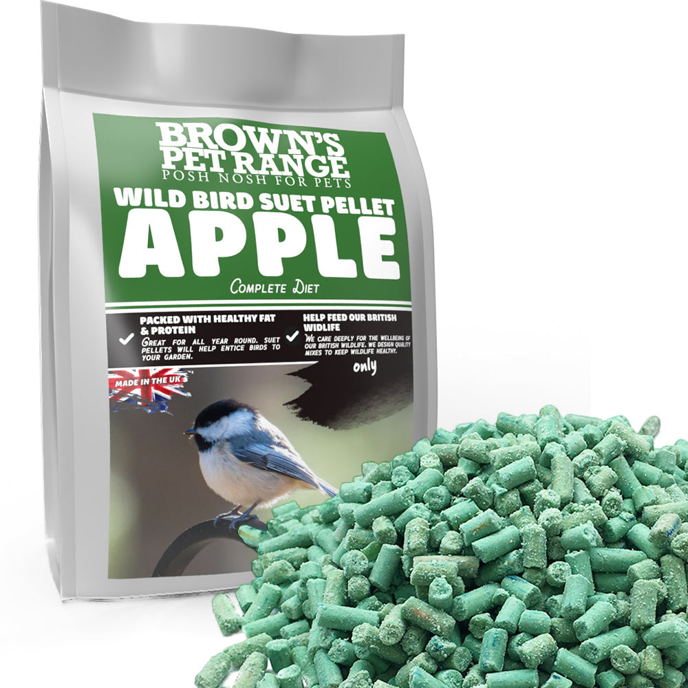 Posh Nosh for Wild Birds | Apple Suet Pellets - BROWNS PET RANGE