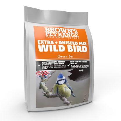 Posh Nosh for Wild Birds | Extra + Aniseed Bird Seed - BROWNS PET RANGE