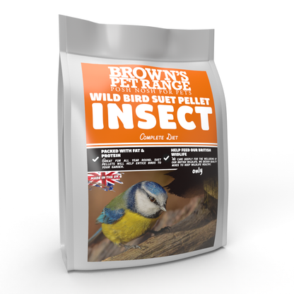 Posh Nosh for Wild Birds | Insect Suet Pellets - BROWNS PET RANGE