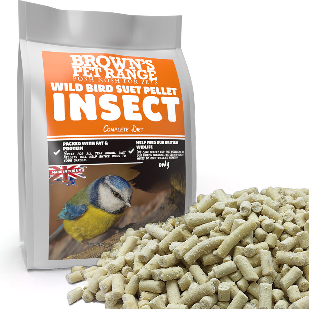 Posh Nosh for Wild Birds | Insect Suet Pellets - BROWNS PET RANGE