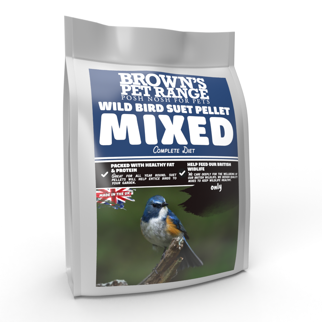 Posh Nosh for Wild Birds | Mixed Suet Pellets - BROWNS PET RANGE