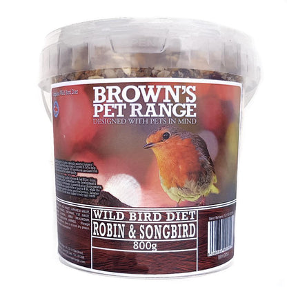 Brown's Wild Bird Seed | Robin & Songbird Mix - Bird Food - Browns Pet Range