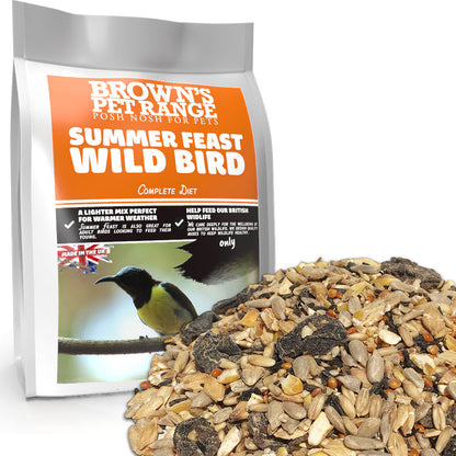 Posh Nosh for Wild Birds | Summer Feast Bird Seed - BROWNS PET RANGE