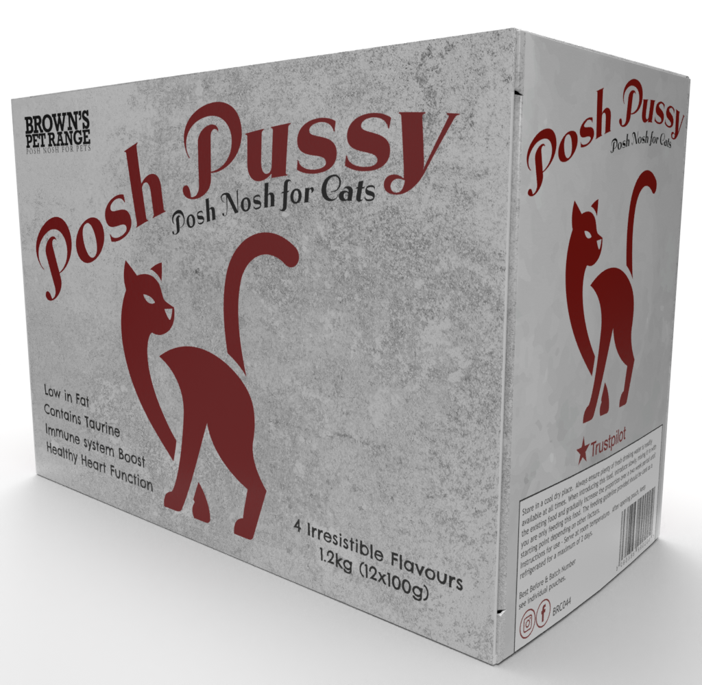 Posh Pussy Variety Wet Food Posh Nosh for Cats BROWNS PET RANGE