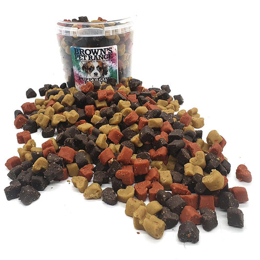 Puppy-Love Hearts Training Treats 200g - BROWNS PET RANGE