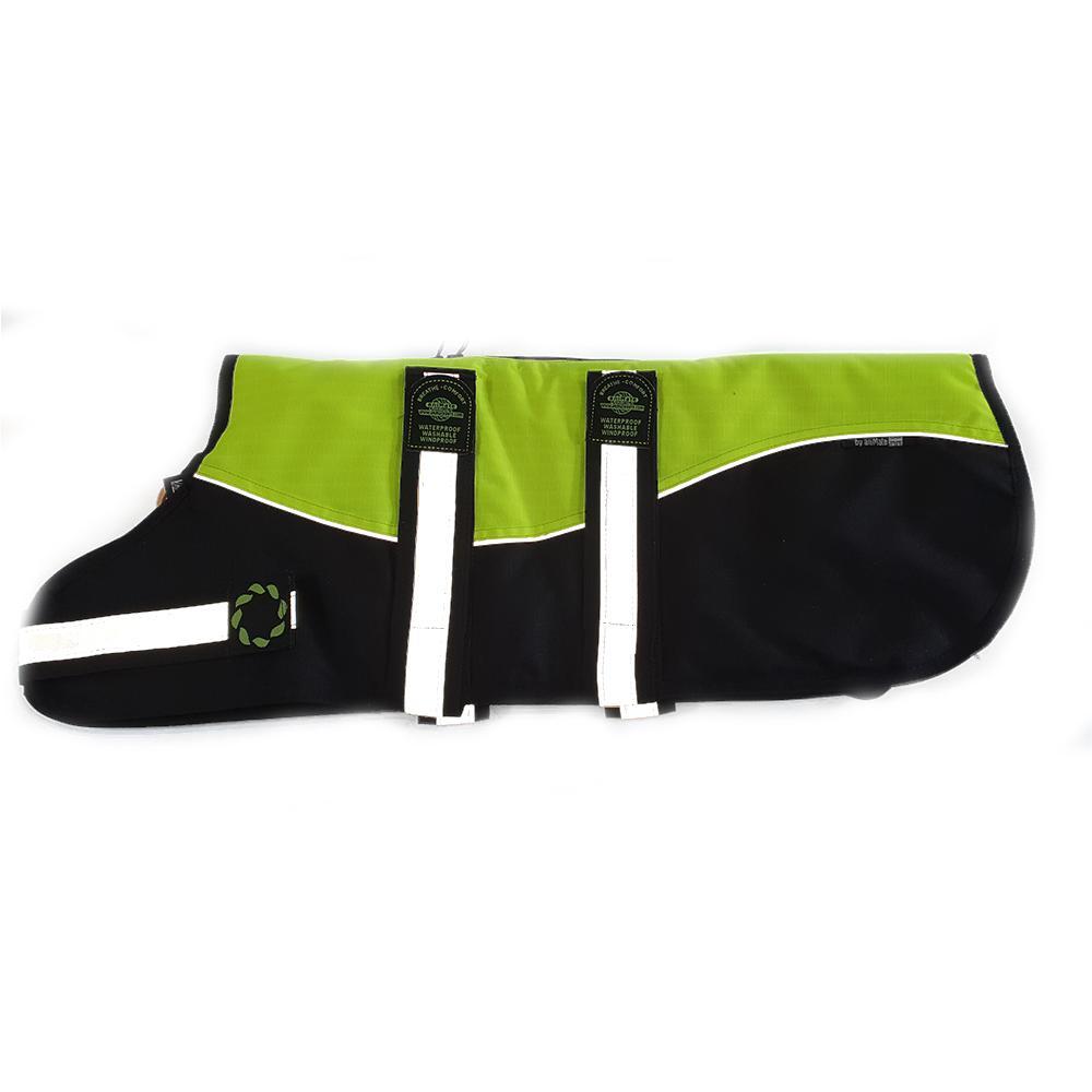 Reflective Padded Waterproof Harness Dog Coat | Neon Green - Dog Coat - Browns Pet Range