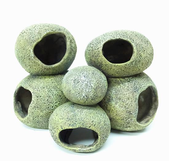 Resin Stone Hideaway's 6 Stones Aquarium Ornament -  - Browns Pet Range