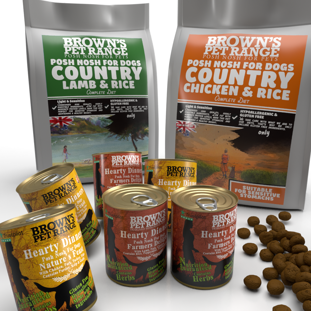 Sensitive and Senior Dog Special | Posh Nosh for Dogs Bundle - BROWNS PET RANGE