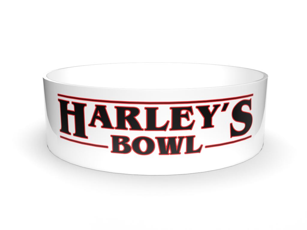 Stranger Things Personalised Named Dog Bowl - BROWNS PET RANGE