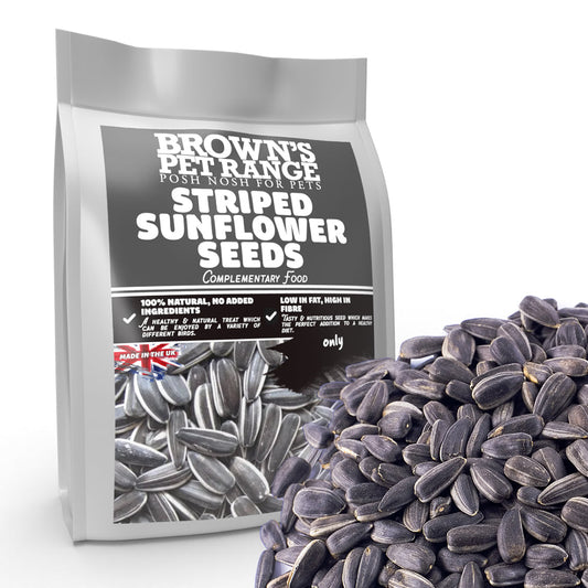 Striped Sunflower Seeds | Nature's Harvest Posh Nosh For Birds 900g - BROWNS PET RANGE