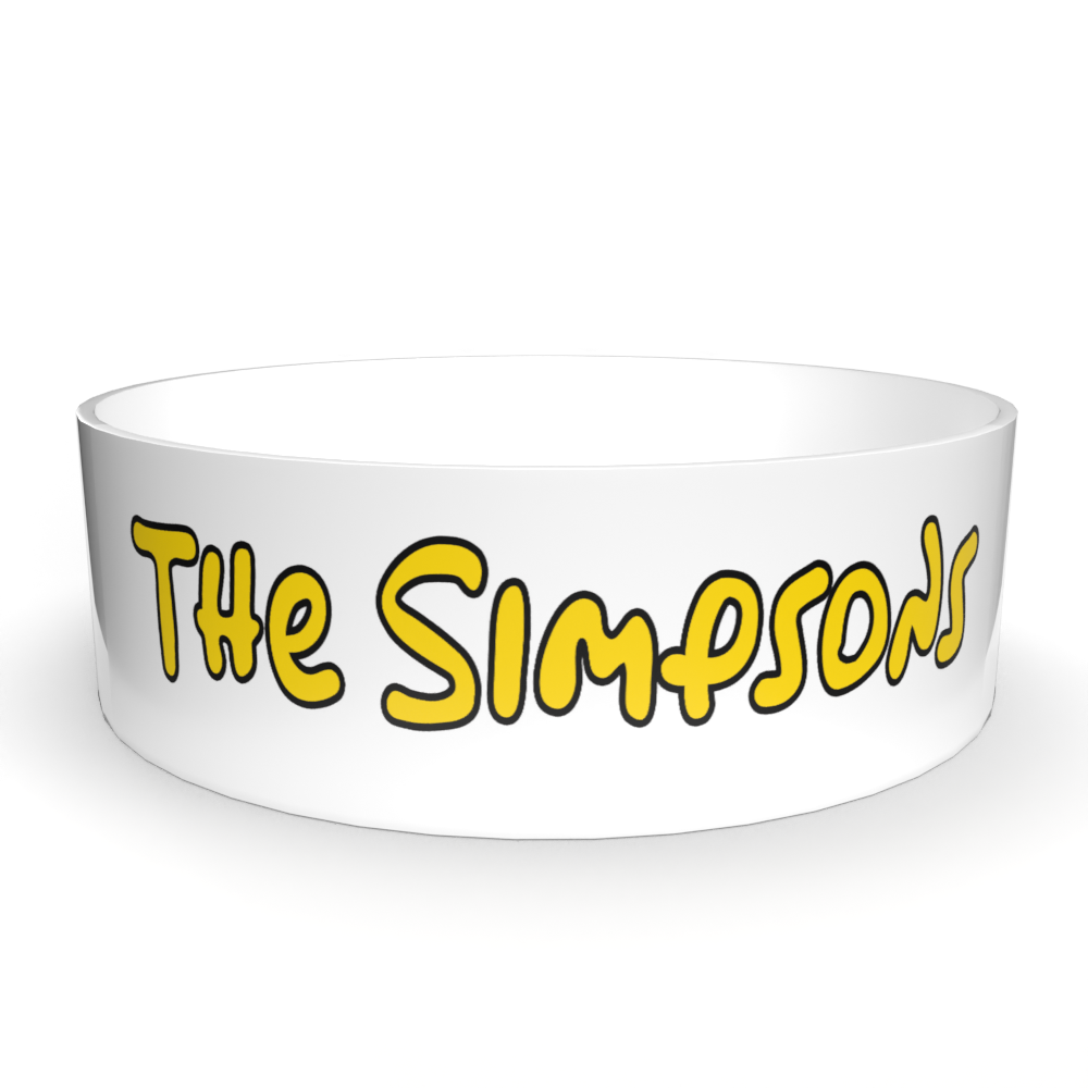 The Simpsons Personalised Named Dog Bowl - BROWNS PET RANGE