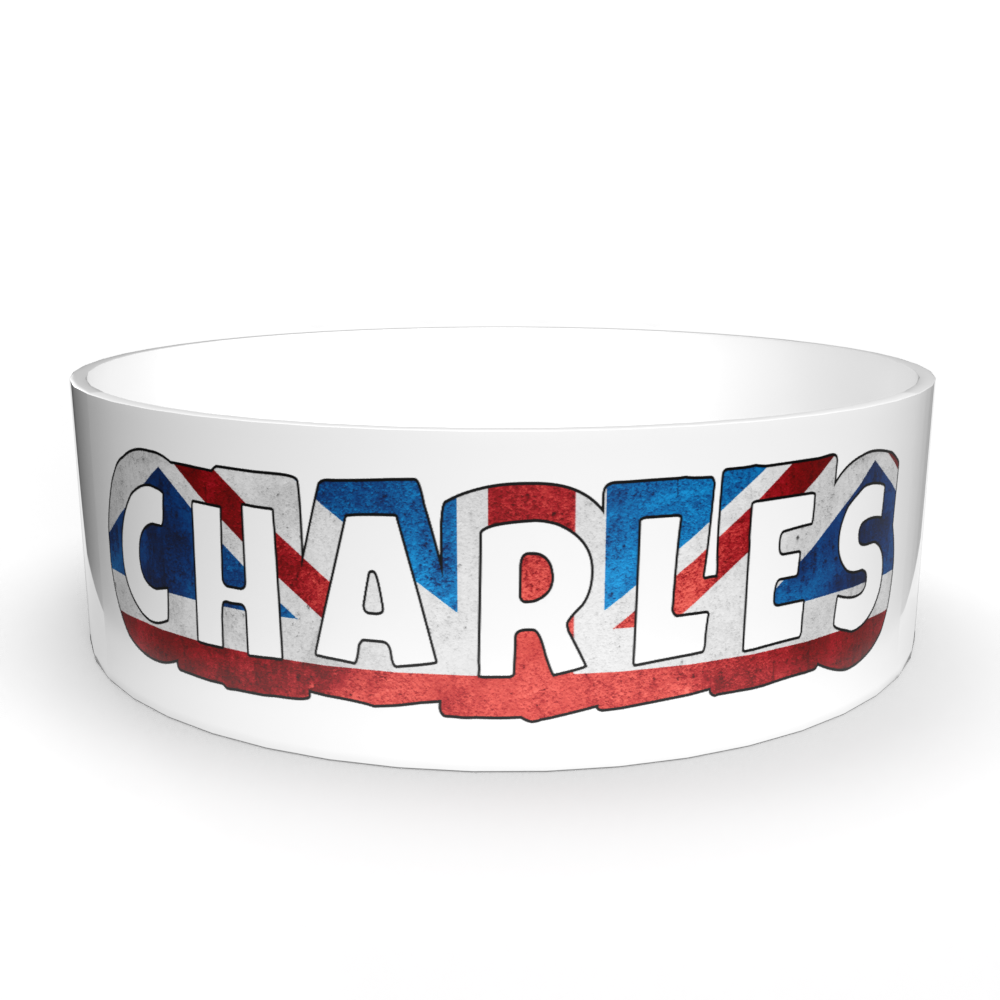 Union jack Personalised Named Dog Bowl - BROWNS PET RANGE